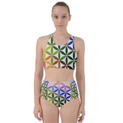 Mandala Rainbow Colorful Racer Back Bikini Set by Ndabl3x