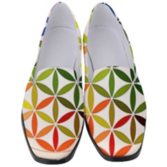 Mandala Rainbow Colorful Women s Classic Loafer Heels by Ndabl3x