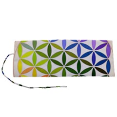 Mandala Rainbow Colorful Roll Up Canvas Pencil Holder (s) by Ndabl3x