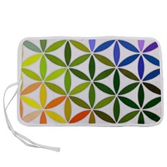 Mandala Rainbow Colorful Pen Storage Case (m) by Ndabl3x