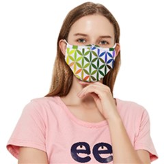 Mandala Rainbow Colorful Fitted Cloth Face Mask (adult) by Ndabl3x