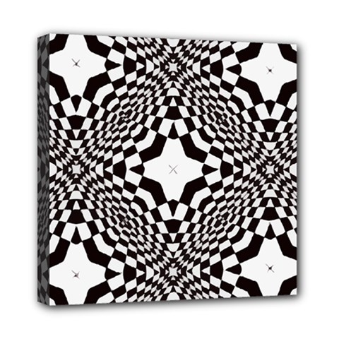 Tile Repeating Pattern Texture Mini Canvas 8  X 8  (stretched) by Ndabl3x