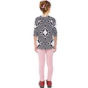 Tile Repeating Pattern Texture Kids  Quarter Sleeve Raglan Tee View2