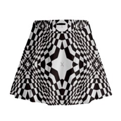 Tile Repeating Pattern Texture Mini Flare Skirt by Ndabl3x