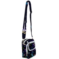 Snowflakes Snow Winter Christmas Shoulder Strap Belt Bag by Ndabl3x