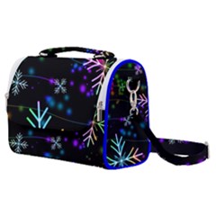 Snowflakes Snow Winter Christmas Satchel Shoulder Bag by Ndabl3x