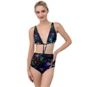 Snowflakes Snow Winter Christmas Tied Up Two Piece Swimsuit View1