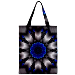 Kaleidoscope Abstract Round Zipper Classic Tote Bag by Ndabl3x