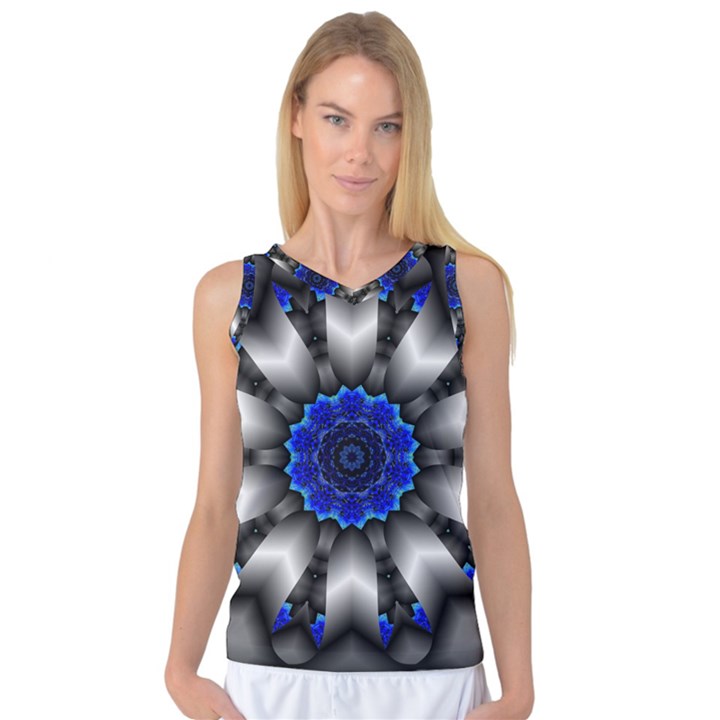 Kaleidoscope Abstract Round Women s Basketball Tank Top