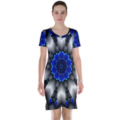 Kaleidoscope Abstract Round Short Sleeve Nightdress by Ndabl3x