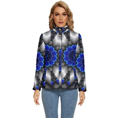 Kaleidoscope Abstract Round Women s Puffer Bubble Jacket Coat by Ndabl3x