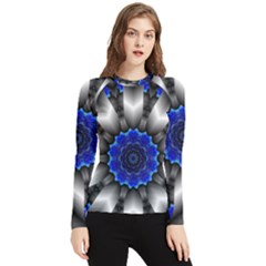 Kaleidoscope Abstract Round Women s Long Sleeve Rash Guard by Ndabl3x