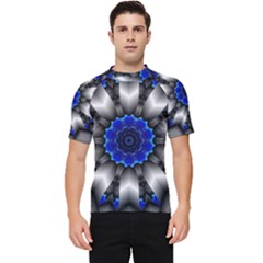 Kaleidoscope Abstract Round Men s Short Sleeve Rash Guard by Ndabl3x