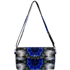 Kaleidoscope Abstract Round Removable Strap Clutch Bag by Ndabl3x