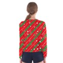 Christmas Paper Star Texture Women s Long Sleeve Tee View2