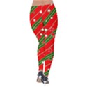 Christmas Paper Star Texture Velvet Leggings View2