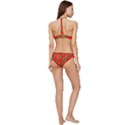 Christmas Paper Star Texture Banded Triangle Bikini Set View4