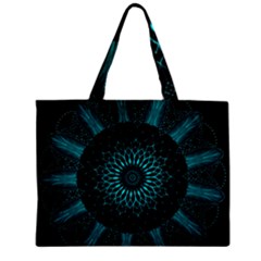 Ornament District Turquoise Zipper Mini Tote Bag by Ndabl3x