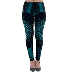 Ornament District Turquoise Lightweight Velour Leggings by Ndabl3x