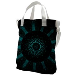 Ornament District Turquoise Canvas Messenger Bag by Ndabl3x