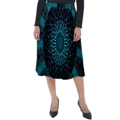 Ornament District Turquoise Classic Velour Midi Skirt  by Ndabl3x