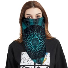 Ornament District Turquoise Face Covering Bandana (triangle) by Ndabl3x