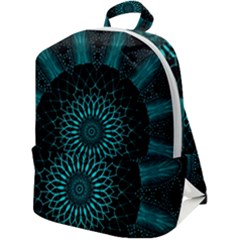 Ornament District Turquoise Zip Up Backpack