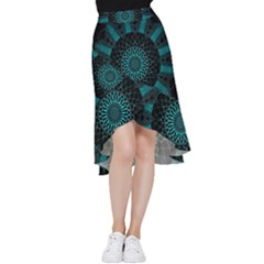 Ornament District Turquoise Frill Hi Low Chiffon Skirt by Ndabl3x