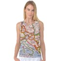 Map Europe Globe Countries States Women s Basketball Tank Top View1