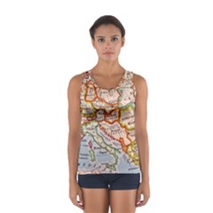 Map Europe Globe Countries States Sport Tank Top  by Ndabl3x