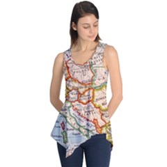 Map Europe Globe Countries States Sleeveless Tunic by Ndabl3x