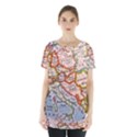 Map Europe Globe Countries States Skirt Hem Sports Top View1