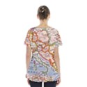 Map Europe Globe Countries States Skirt Hem Sports Top View2