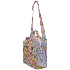 Map Europe Globe Countries States Crossbody Day Bag by Ndabl3x