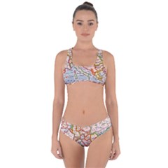 Map Europe Globe Countries States Criss Cross Bikini Set by Ndabl3x