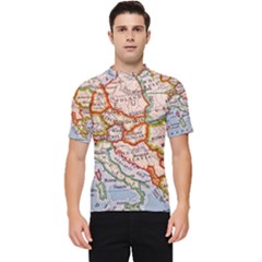 Map Europe Globe Countries States Men s Short Sleeve Rash Guard by Ndabl3x