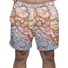 Map Europe Globe Countries States Men s Shorts by Ndabl3x