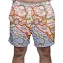 Map Europe Globe Countries States Men s Shorts View1