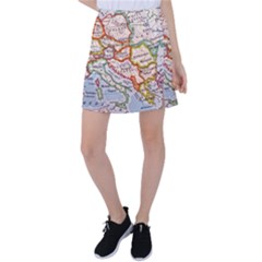 Map Europe Globe Countries States Tennis Skirt by Ndabl3x