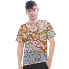 Map Europe Globe Countries States Men s Sport Top by Ndabl3x