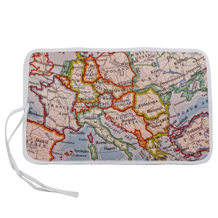 Map Europe Globe Countries States Pen Storage Case (S)