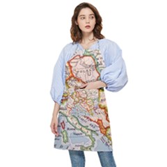 Map Europe Globe Countries States Pocket Apron by Ndabl3x