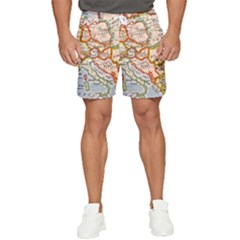 Map Europe Globe Countries States Men s Runner Shorts by Ndabl3x