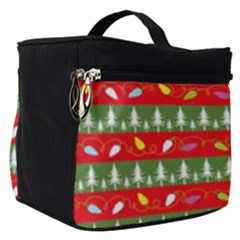 Christmas Papers Red And Green Make Up Travel Bag (small) by Ndabl3x