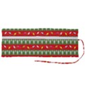 Christmas Papers Red And Green Roll Up Canvas Pencil Holder (M) View2