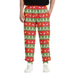 Christmas Papers Red And Green Men s Elastic Waist Pants by Ndabl3x