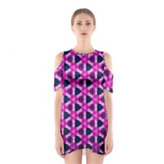 Digital Art Artwork Abstract Shoulder Cutout One Piece Dress by Ndabl3x