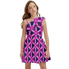 Digital Art Artwork Abstract Kids  One Shoulder Party Dress by Ndabl3x