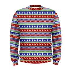 Christmas Color Stripes Pattern Men s Sweatshirt by Ndabl3x