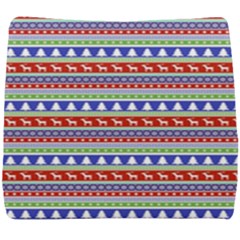 Christmas Color Stripes Pattern Seat Cushion by Ndabl3x